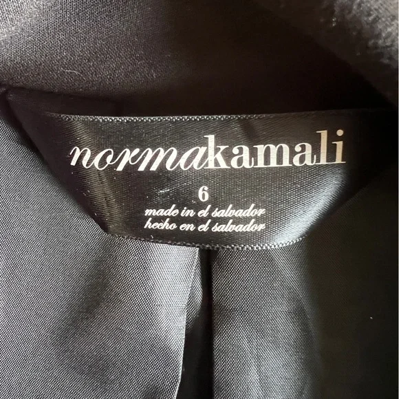 Norma Kamali Women's Blazer Black Size 6